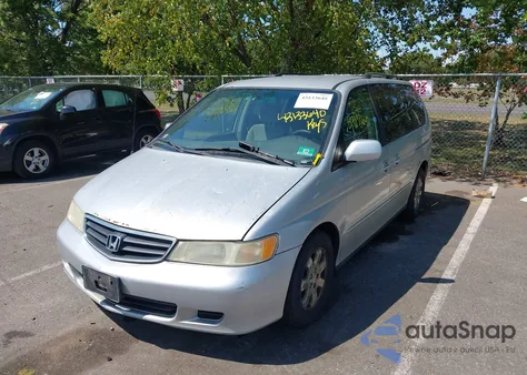 2002 Honda Odyssey Ex из США, поврежденный, VIN 2HKRL18672H514592